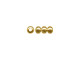 Yellow Plated Metal Beads, Rondelle, 3.2mm (100 Pieces)