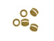 Brass Metal Beads, 5x5mm Barrel, Large Hole (100 Pieces)