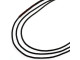 Trade Beads, Vinyl, Heishi, 3-4mm - Black (strand)