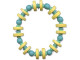 Trade Beads, Vinyl, Heishi, 6mm - Green (strand)