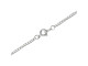 White Plated Curb Chain Necklace, 24", Medium (12 Pieces)