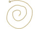 Gold Plated Curb Chain Necklace, 18", Medium (12 Pieces)
