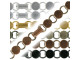 Antiqued Copper Plated Bracelet, 7-1/4", Disk and Loop (each)