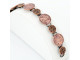 Antiqued Copper Plated Bracelet, 7-1/2", Oval Disk and Loop (Each)