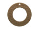 Vintaj Natural Brass Hammered Ring, 22mm (10 Pieces)