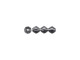 3mm Fluted Hogan Beads - Gunmetal Plated (gross)