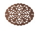 23x29mm Antiqued Copper Plated Filigree, Domed Oval (12 Pieces)