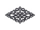 45x26mm Gunmetal Filigree, Diamond (12 Pieces)