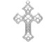 Silver Plated Filigree, Cross (12 Pieces)