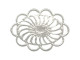 Silver Plated Filigree, Oval (12 Pieces)