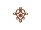 Antiqued Copper Plated Filigree, Small, Heart (12 Pieces)
