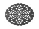23x29mm Gunmetal Filigree, Domed Oval (12 Pieces)