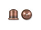 TierraCast Antiqued Copper Plate Cupola Cord End for 6mm Cord (Each)