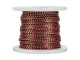 Metallic Gold on Red 0.76mm Cotton Tassel Cord, 20-Meter Spool (Each)