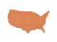 24ga Copper Stamping Blank, United States, 22x37mm (Each)