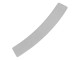 24ga Sterling Silver Blank, Curved Bar, 30x5mm (Each)
