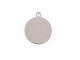24ga Sterling Silver Blank, Round with Loop, 14x12mm (Each)