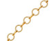 Gold Plated Ring & Connector Chain, 9mm by the FOOT