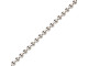 White Plated Steel Ball Chain, 1.8mm By The FOOT (foot)