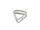 Sterling Silver 12mm Triangle Frame Link / Slider (Each)