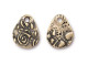TierraCast Antiqued Brass Plated Flora Small Teardrop Charm (Each)