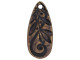 TierraCast Antiqued Brass Plated Jardin Teardrop Charm (Each)