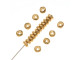 TierraCast 5mm Nugget Heishi Beads - Gold Plated (10 Pieces)