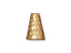 TierraCast Gold Plated Cone, Cast, Hammertone 13mm (Each)