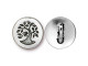 TierraCast Small Bird in Tree Button - Antiqued Silver Plated (Each)