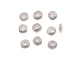 TierraCast 7mm Nugget Heishi Beads - Silver Plated (ten)