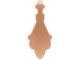 Copper Stamping Blank, 32x13mm Decorative Drop w/Loop, 24-gauge (Each)