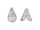 Stainless Steel Filigree Cone, 11x10mm (10 Pieces)