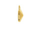 TierraCast Hammered 10mm Cushion Setting, 1 Loop - Gold Plated (Each)