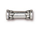 TierraCast Lotus Tube Bead - Antiqued Silver Plated (Each)