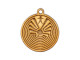 Baltic Birch Wood Charm, Man in Maze, 20x18mm (12 Pieces)