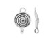 Sterling Silver Spiral Connector with 2 Loops (Each)