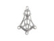 Sterling Silver Flared Filigree - 3 Loops (Each)