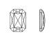 PRESTIGE 3252 Sew-on Emerald Cut, 20x14mm - Crystal (Each)