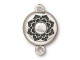 TierraCast Lotus Magnet Clasp - Antiqued Silver Plated (Each)