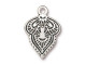 TierraCast Mehndi Charm - Antiqued Silver Plated (Each)