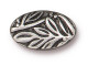 TierraCast 13mm Botanical Bead - Antiqued Pewter (Each)
