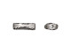 TierraCast 13mm Botanical Bead - Antiqued Pewter (Each)