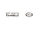 TierraCast 13mm Botanical Bead - Antiqued Silver Plated (Each)