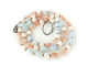 Aquamarine Gemstone Pebble Beads, 4-6x6-8mm (strand)