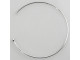 Sterling Silver Ball End Endless Hoop Style Earwire, 25mm (1 pair)