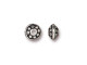 TierraCast Dotted 7mm Spacer Bead - Antiqued Silver Plated (Each)