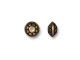 TierraCast Dotted 7mm Spacer Bead - Antiqued Brass Plated (Each)