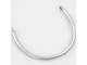 58x50mm Pewter Connector, Large U-Shape Link - Antiqued Silver Plated (Each)