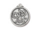 TierraCast Dragon Coin Pendant - Antiqued Silver Plated (Each)