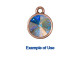 TierraCast Plain 1-Loop Setting for 12mm Rivoli - Antiqued Copper Plated (Each)